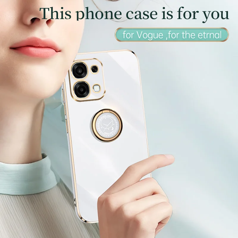 Plating Silicone Bumper Shockproof Matte Phone Case