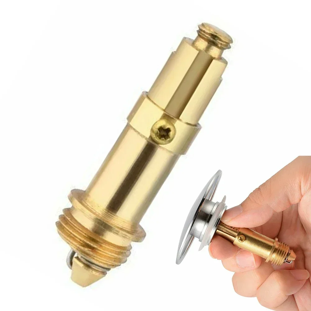 Spring Plug Bounce Valve Bounce Plug Bath Waste Easy Pop Up Click Clack Bolt For Basin Drain Stopper Floor Drain Fitting drain stopper shower water stopper basin drain stopper bathroom sink plug silicone drain stopper washbasin drain plug bathroom sink stopper