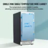 15 Inch Outdoor Beverage Fridge Weather Proof Stainless Steel Cooler,80 Cans Under Counter Built-In or Freestanding Beer Fridge 3