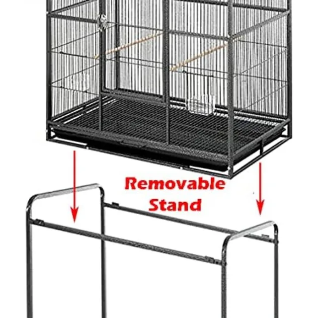 Double Birdhouse Treehouse Cage 3