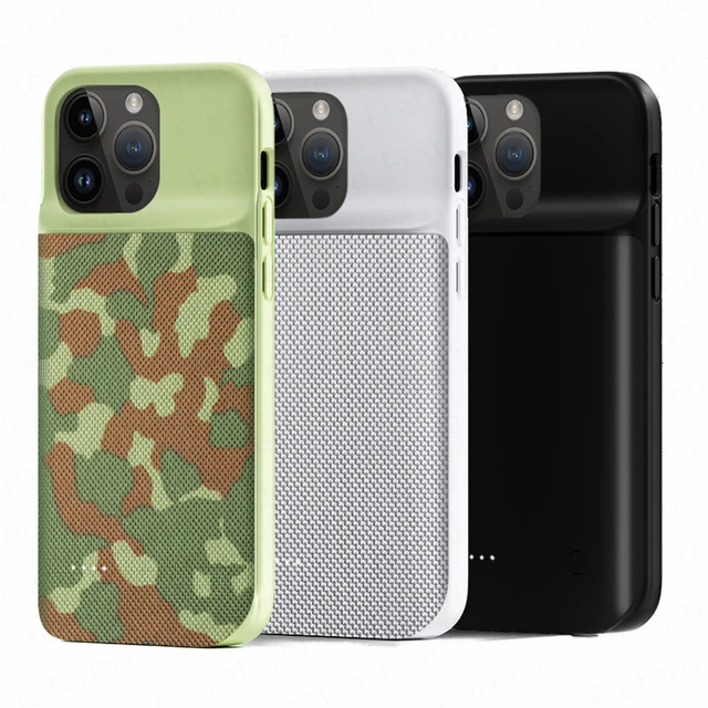 Xilecaly-funda de batería para iPhone, cubierta de cargador de batería  externa para iPhone 15 Pro Max 13 14 Pro 12 Mini, XS Max XR 6s 7 8 Plus -  AliExpress