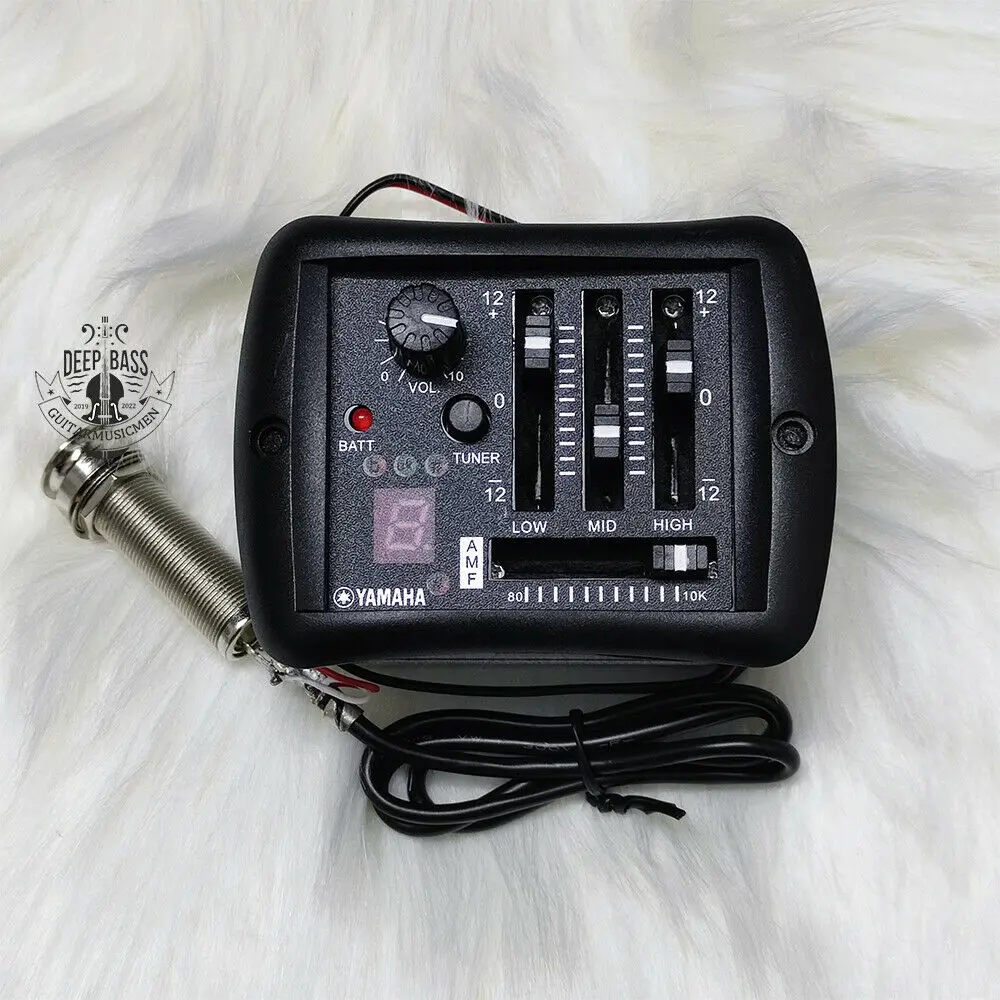 PAGOW 2 Sets Acoustic Guitar Pickup, 3 in 1 Pickups Piezo Transducer, Microphone Contact Self-adhesive Mono Piezo Pickup with Buzzer for Electronic Ac Cordoba Mini II Padauk Small Real Wooden Acoustic Guitar