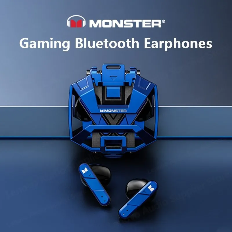 Choice Monster 블루투스 5.2 무선 게이밍 헤드셋, 장거리 소음 차단 헤드폰, HIFI 스테레오 음악 이어버드, XKT09