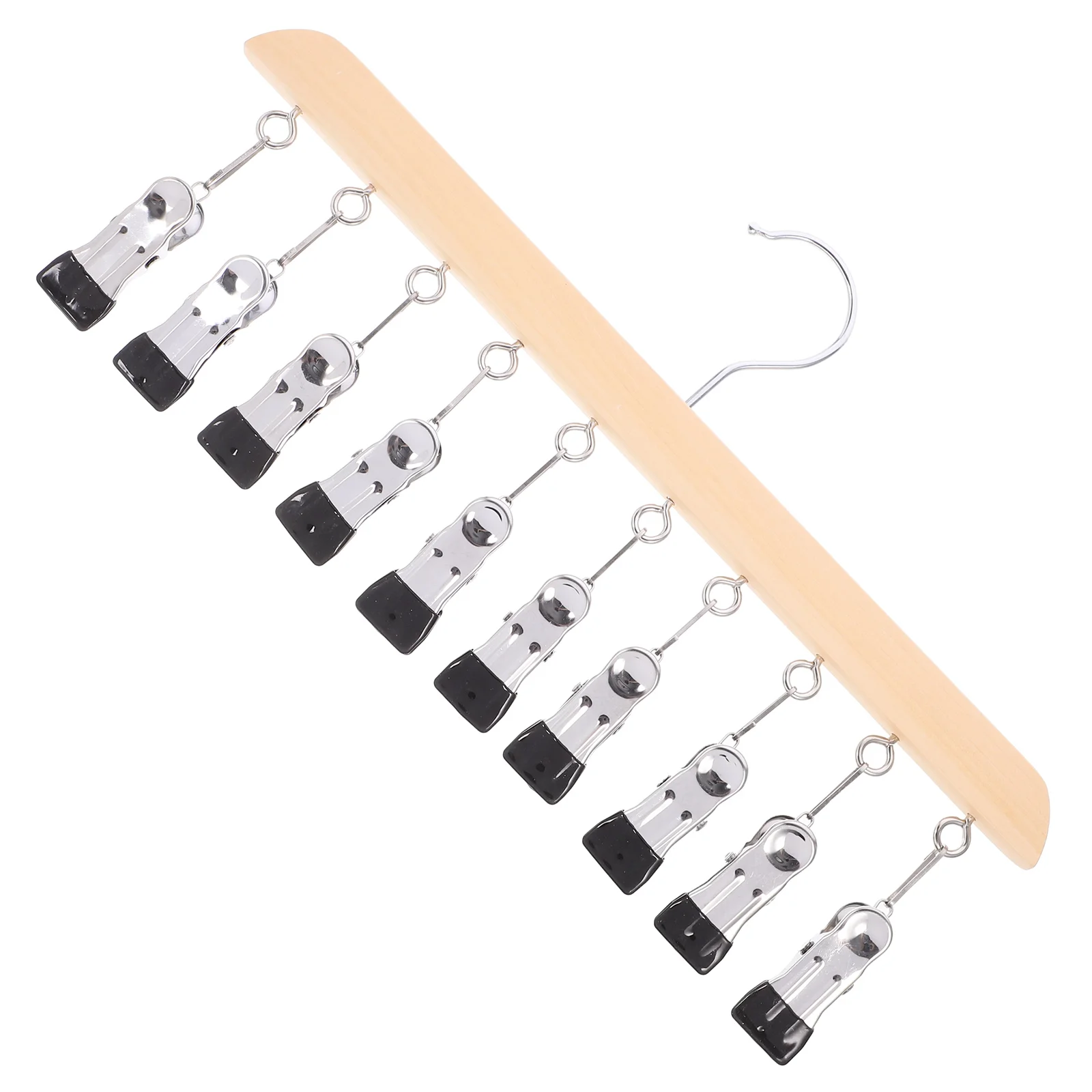 

Laundry Hanger Hat Hanger 10-Clips Socks Hanger Stainless Steel Hat Rack Clothes Hanger