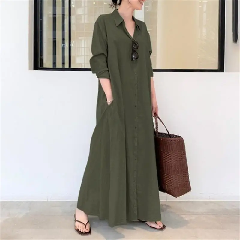 Y3NE Fashionable Muslims Women Long Shirt Dress Loose Fit Design Polyester Long Sleeve Dresses For Religious Gatherings 1