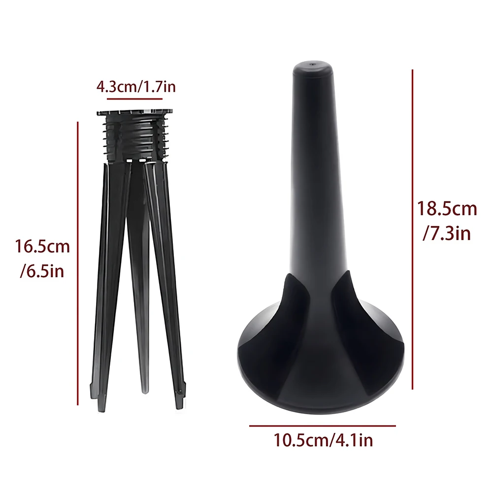 5 Legs Metal Clarinet Stand Waterproof Portable Placement Rack Trumpet Black Bracket Woodwind Musical Instrument Accessories