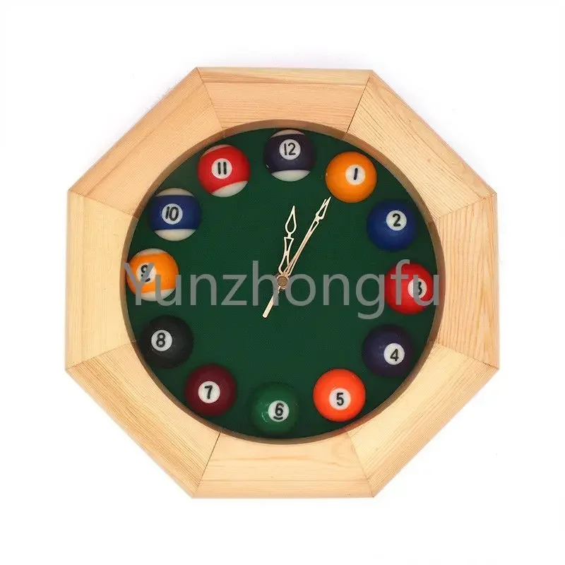 

2021 New design billiard wall clock for billiard club use
