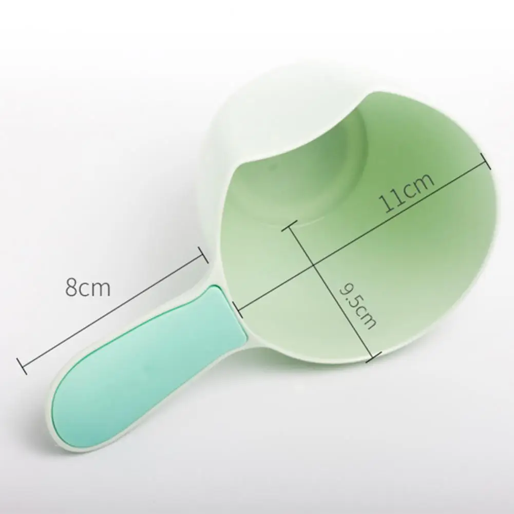 Frosted Baby Bathing Ladle Slip-resistant PP Hair Washing Baby Shampoo Bath Spoon for Kids Baby Bath Tool