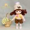 New BjD 16CM Doll For Gitls 13 Movable Joints Cute Face and Blue Eyes with Clothes Shoes Mini Dolls Girl Gift for Girls Diy Toys 5