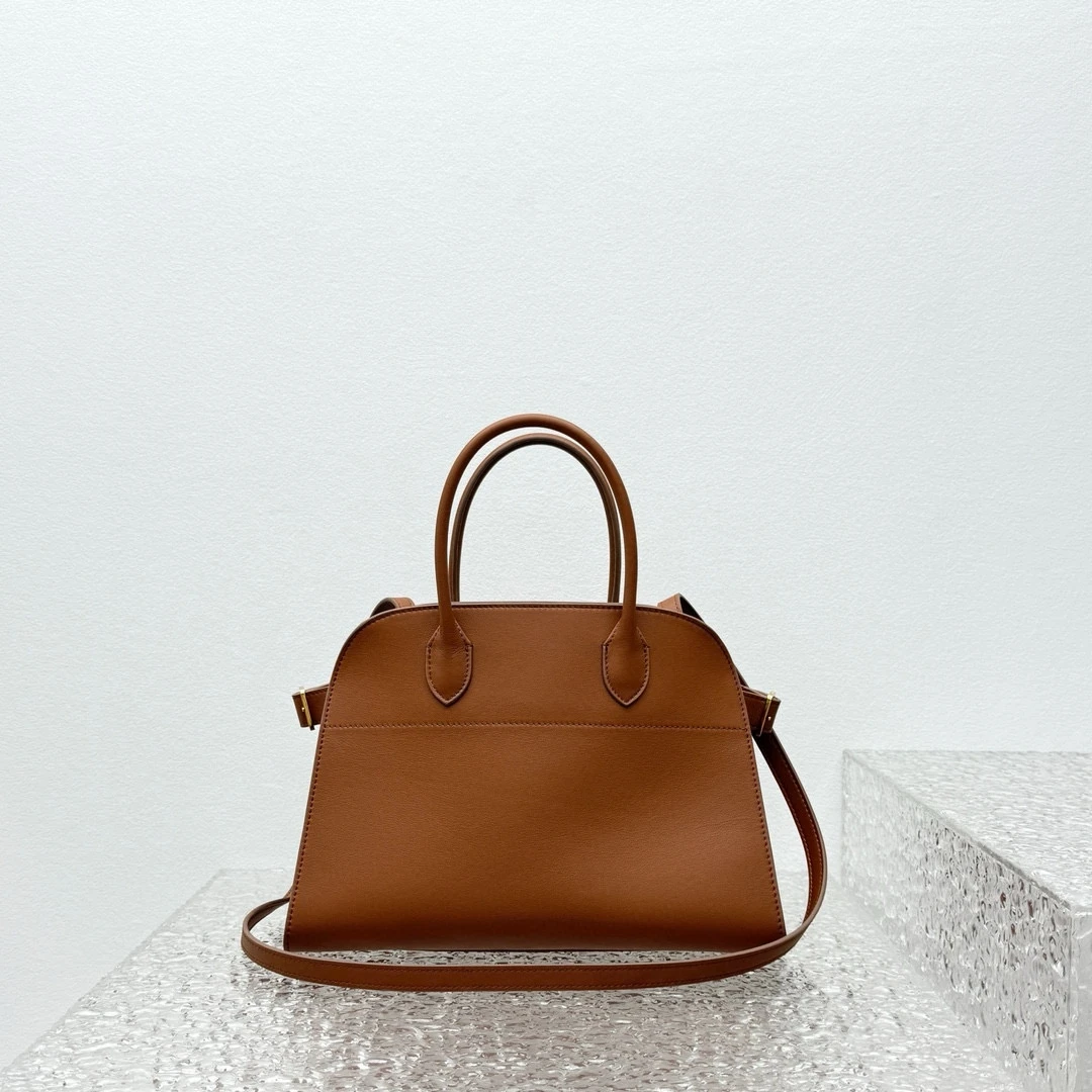 Bolso de mano Margaux12 de 32 cm de piel auténtica 100 % de alta calidad, bolso de hombro de piel de vaca suave, gran capacidad