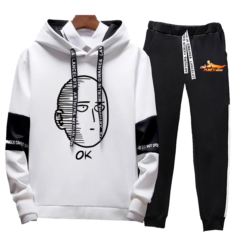 

Japanese Anime Printed Sweater and Jogger Pants Classic Young Peoples Daily Casual Sports Jogging Suit