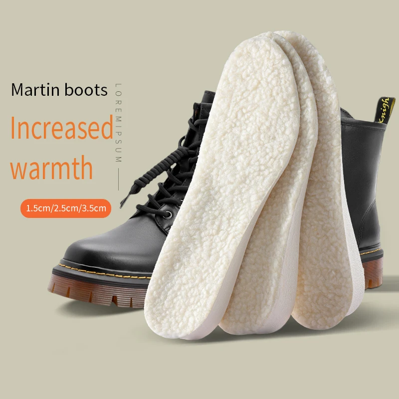 Boot Insoles Thick Shoe Insoles Warm Wool Insoles For Men And