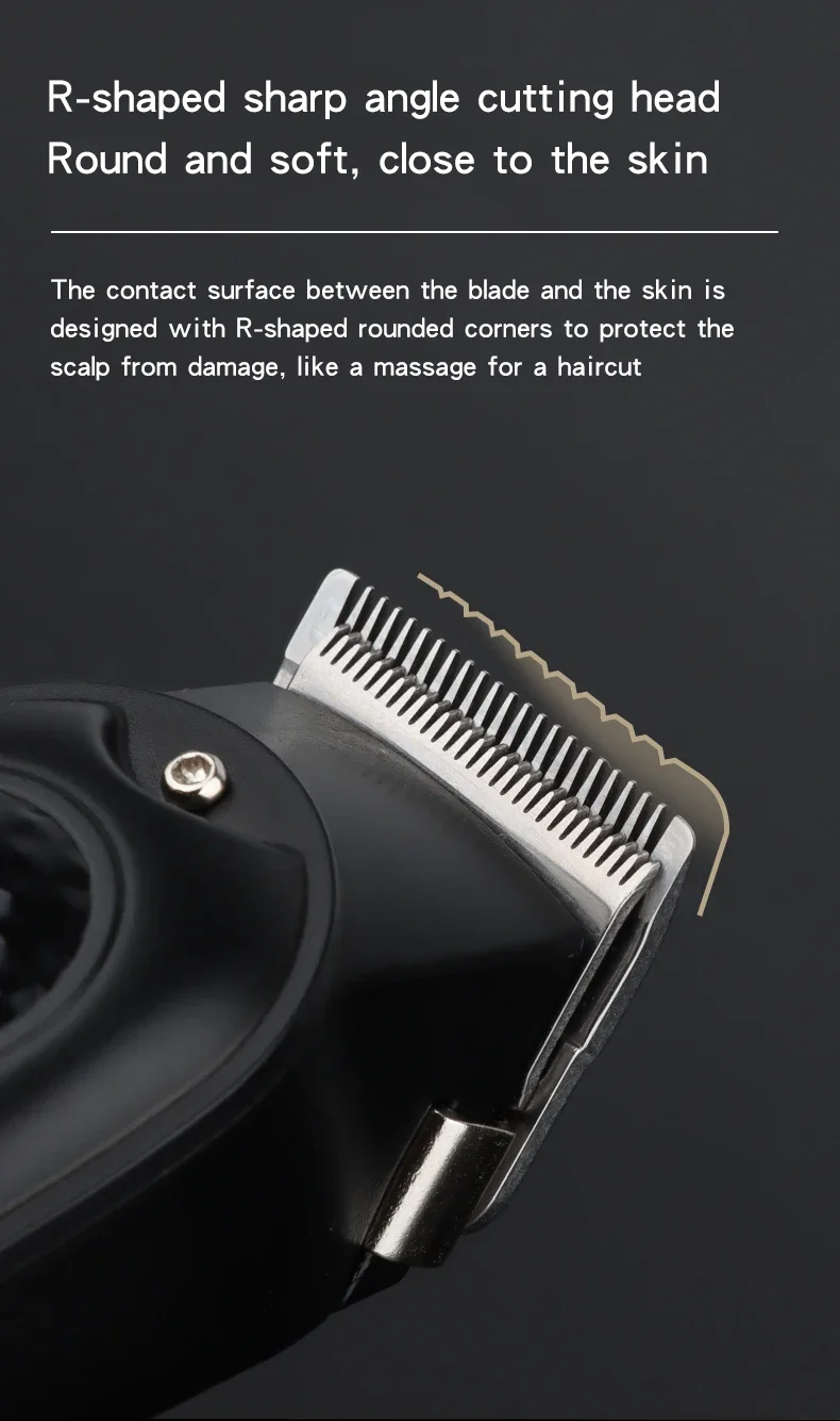 Professional Hair Clipper And Trimmer Kit For Men Rechargeable_voghion.com