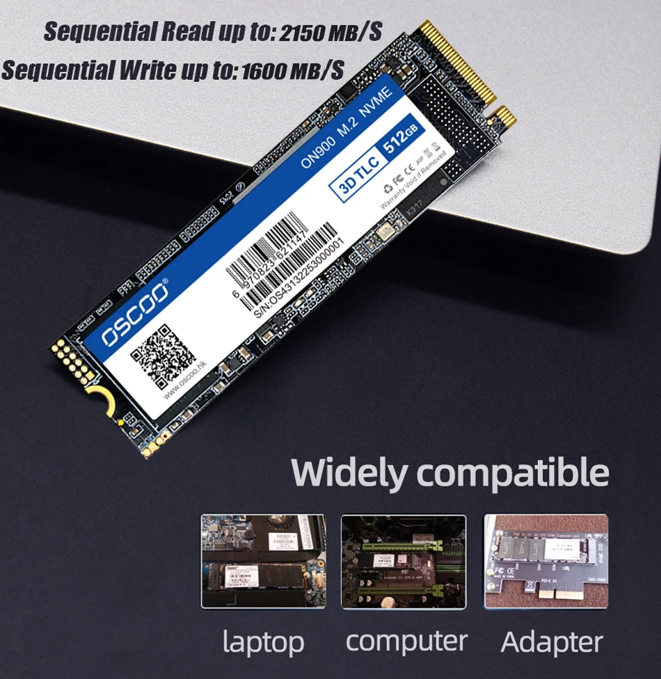 ũž Ʈ ǻͿ OSCO SSD M2 NVMe 1TB PCIe 3.0*4 NVME SSD 512GB SSD, M.2 2280 ϵ ̺  ָ Ʈ ũ