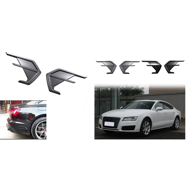 

Car Rear Side Body Air Vent Sticker Trim For A4 A5 A7 S7 RS7 Sportback A6 S6 RS6 Avant Allroad 2019-2021