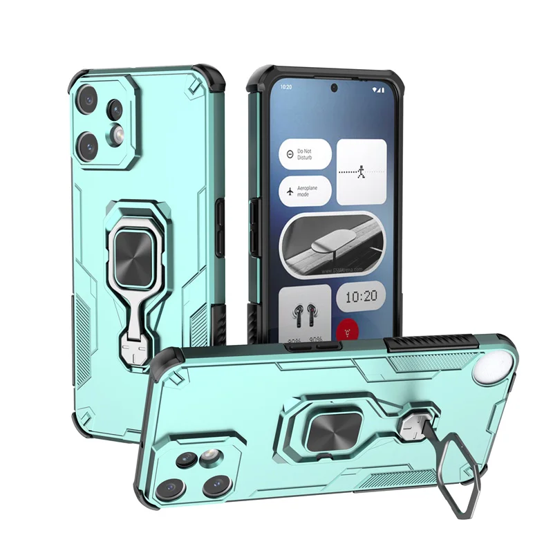 Enhanced Kickstand Case with Lens Protection and Magnetic Ring Stand