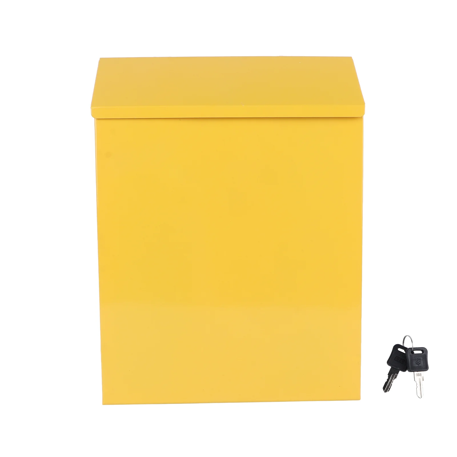 

Wall Mount Mailbox Locking Drop Box Steel Mailbox Rent Payments Mail Keys Weatherproof Galvanized Cover Safe