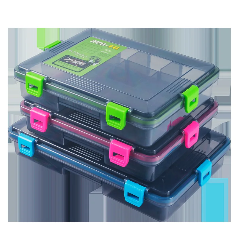 Compact Multi-Compartment Fishing Accessory Organizer Box