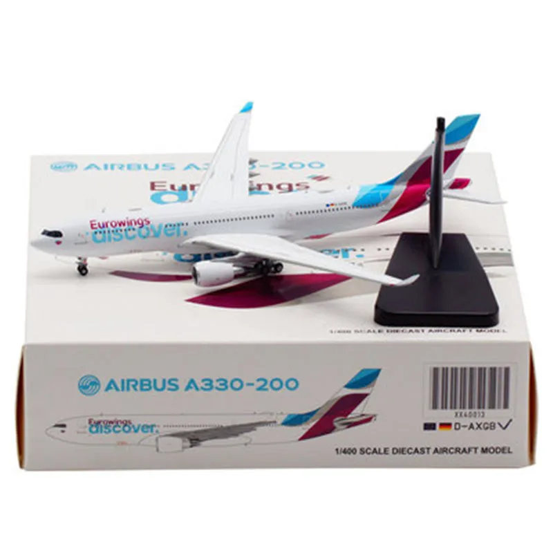 

1:400 Scale Eurowings Aviation A330-200 D-AXGB Airliner Diecast Alloy Material Model Aircraft Airplane Collection Toy Display
