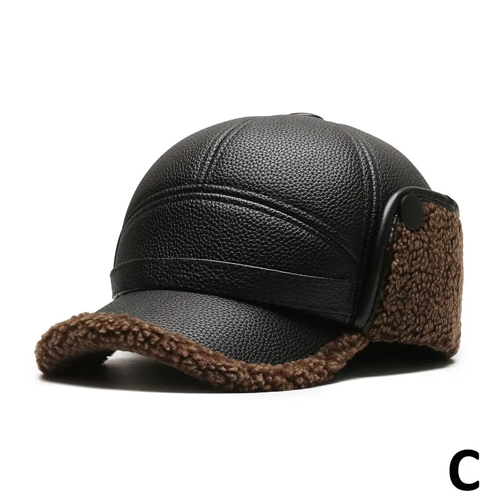 Winter Warme Ohr Schützen Kappe Hohe Qualität Männer Im Freien Warme Faux Pelz Bomber Hut Ohr Warme Mann Geschenk für Papa Opa – Detail 19