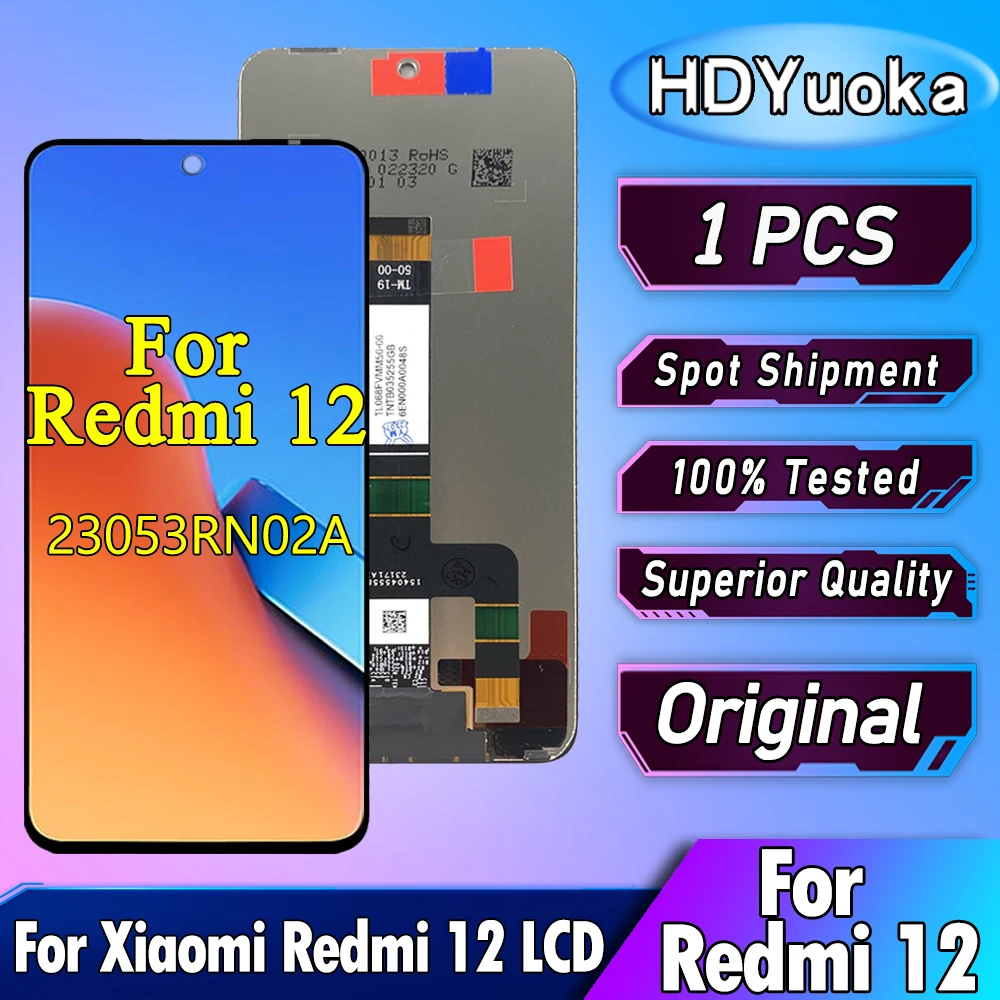 6-79-Original-For-Xiaomi-Redmi-12-23053RN02A-LCD-Display-Screen-Touch ...