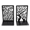 Hollow-out Metal Bookends Hourglass Design Metal Bookends for Home Office Decorative Book Stoppers Book Holders 3