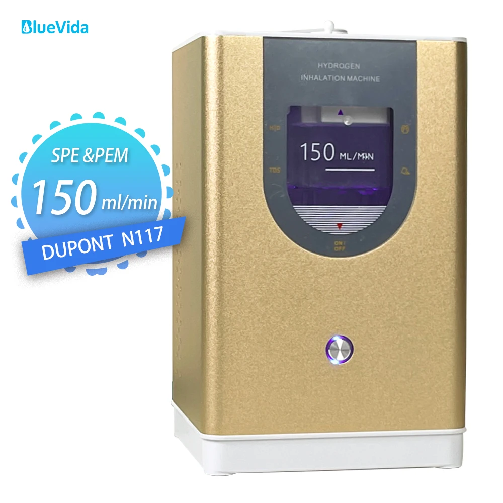 BlueVida 150ml Large Flow Hydrogen Inhalation Machine 99.9% Pure H2 Inhale Generator Low Noise Both Breath& Drink-Hydrogen Stick