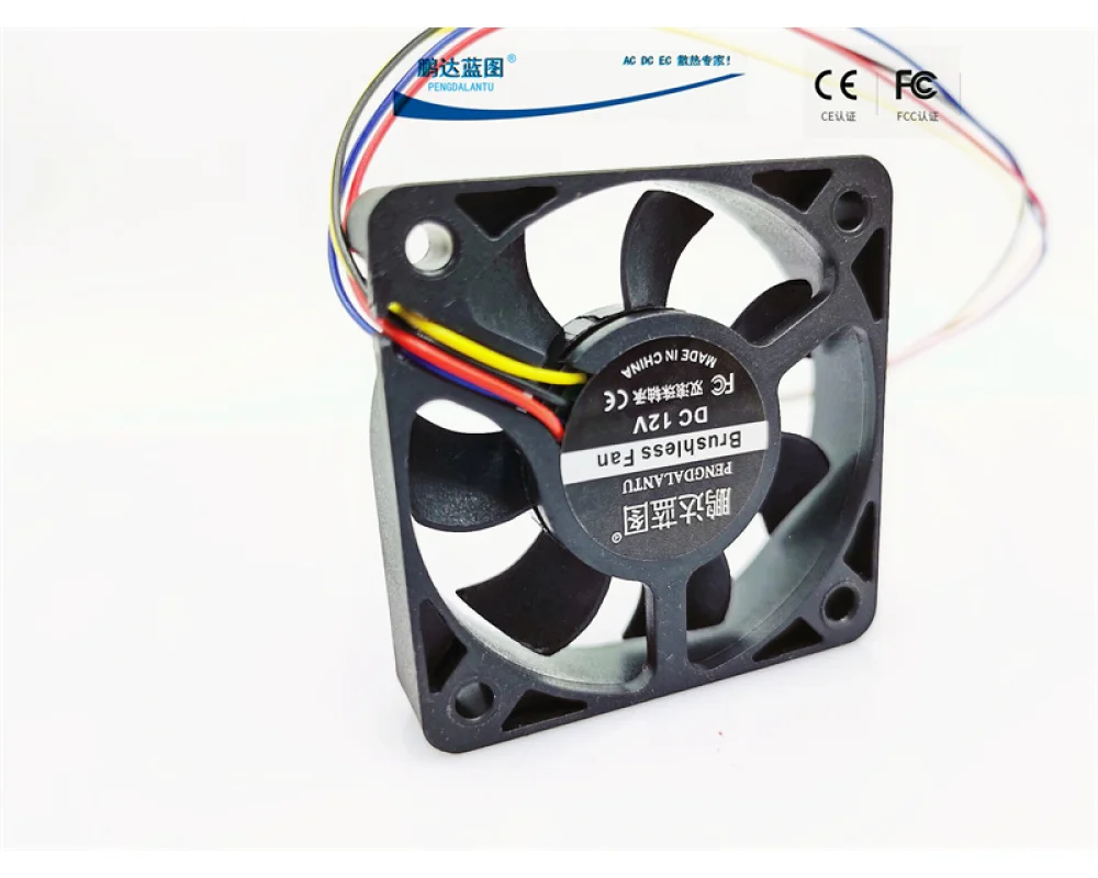 New Pengda Blueprint 5010 5CM Dual Ball PWM Temperature Control 5V 12V DC Graphics Card Case Cooling Fan 50*50*10mm sapphire rx6650xt 8g d6 pulse oc graphics card 8g 128bit gddr6 memory up to 2635mhz frequency dual cooling fans hd 3 dp ports