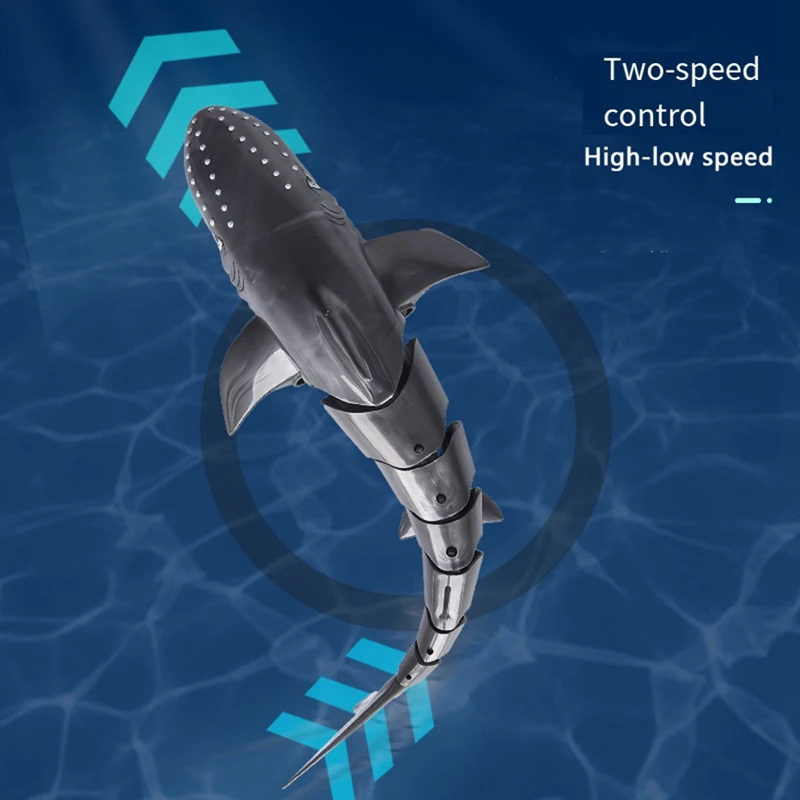 RC Lighted Shark Toy, 2.4G Wireless For Kids, Pool Water Boat Toy Includes 2 Batteries 2