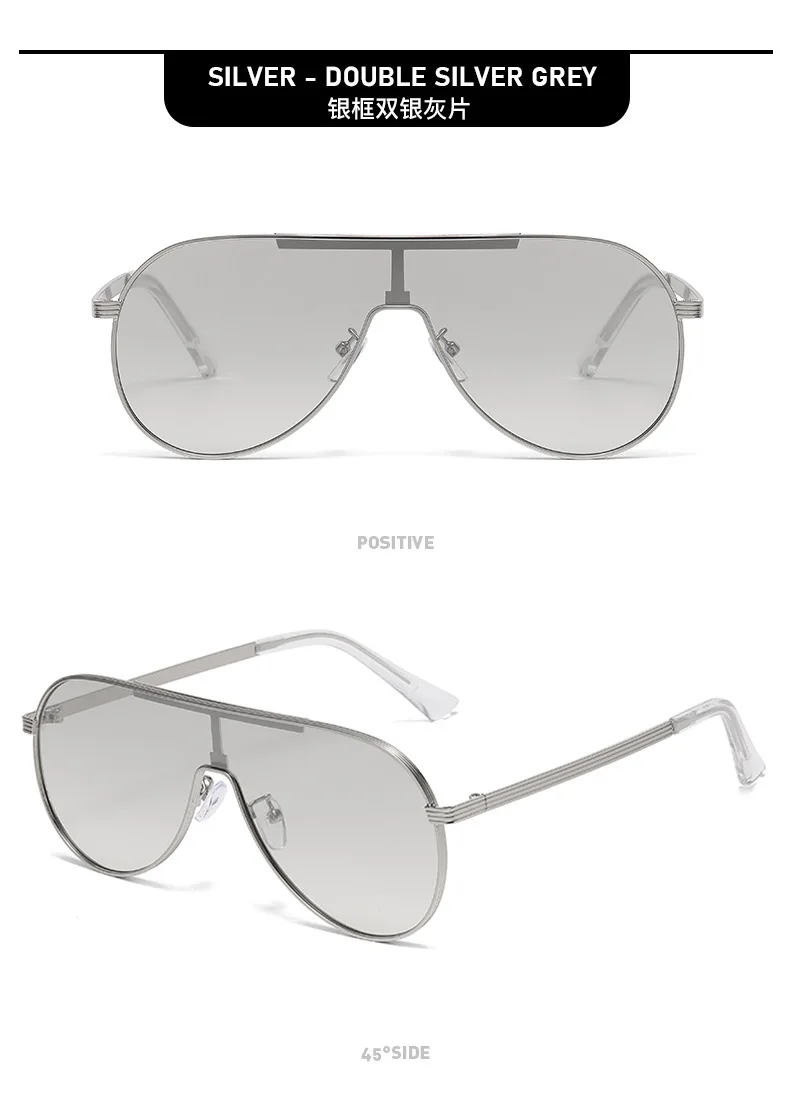 Neue Modische Piloten-Modell Sonnenbrille - Metallrahmen - UV-Schutz Fahrer-Sonnenbrille 2524 – Detail 13
