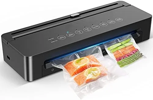 

Vacuum Sealer Machine, 95kPa Food Vacuum Sealer, Built-in Cutter 10 IN 1 Vacuum Air Sealing with 10PCS Free Bag Plastib bag sea