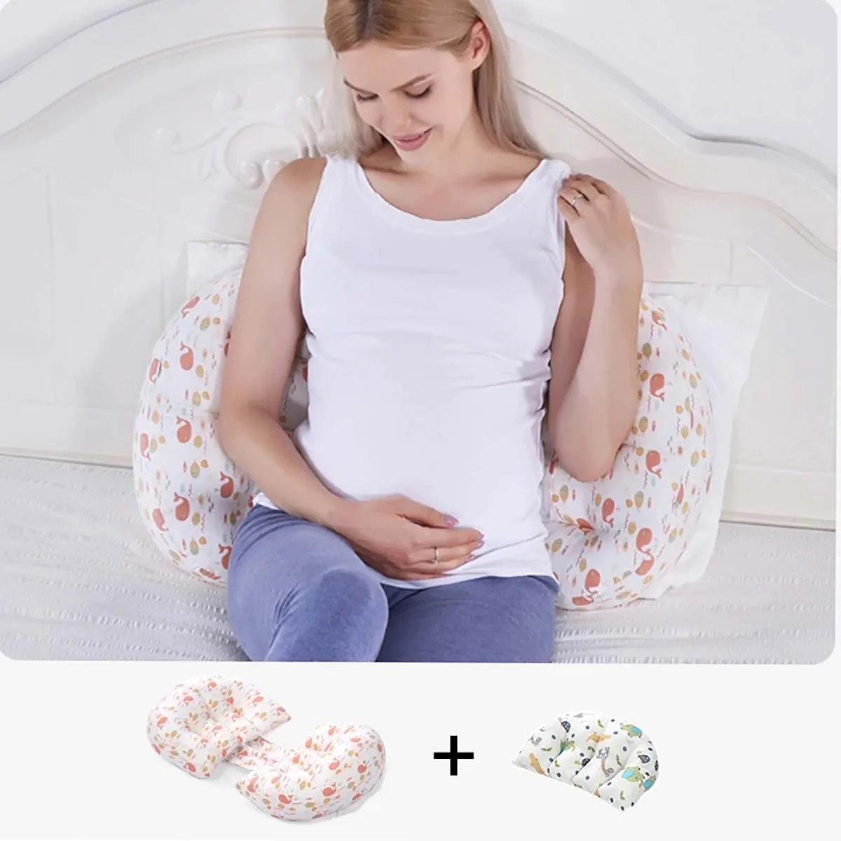 Soft Waist Maternity Pillow For Pregnant Women Cotton Pregnancy Pillow U Full Body Pillows To Sleep Pregnancy Cushion Pad