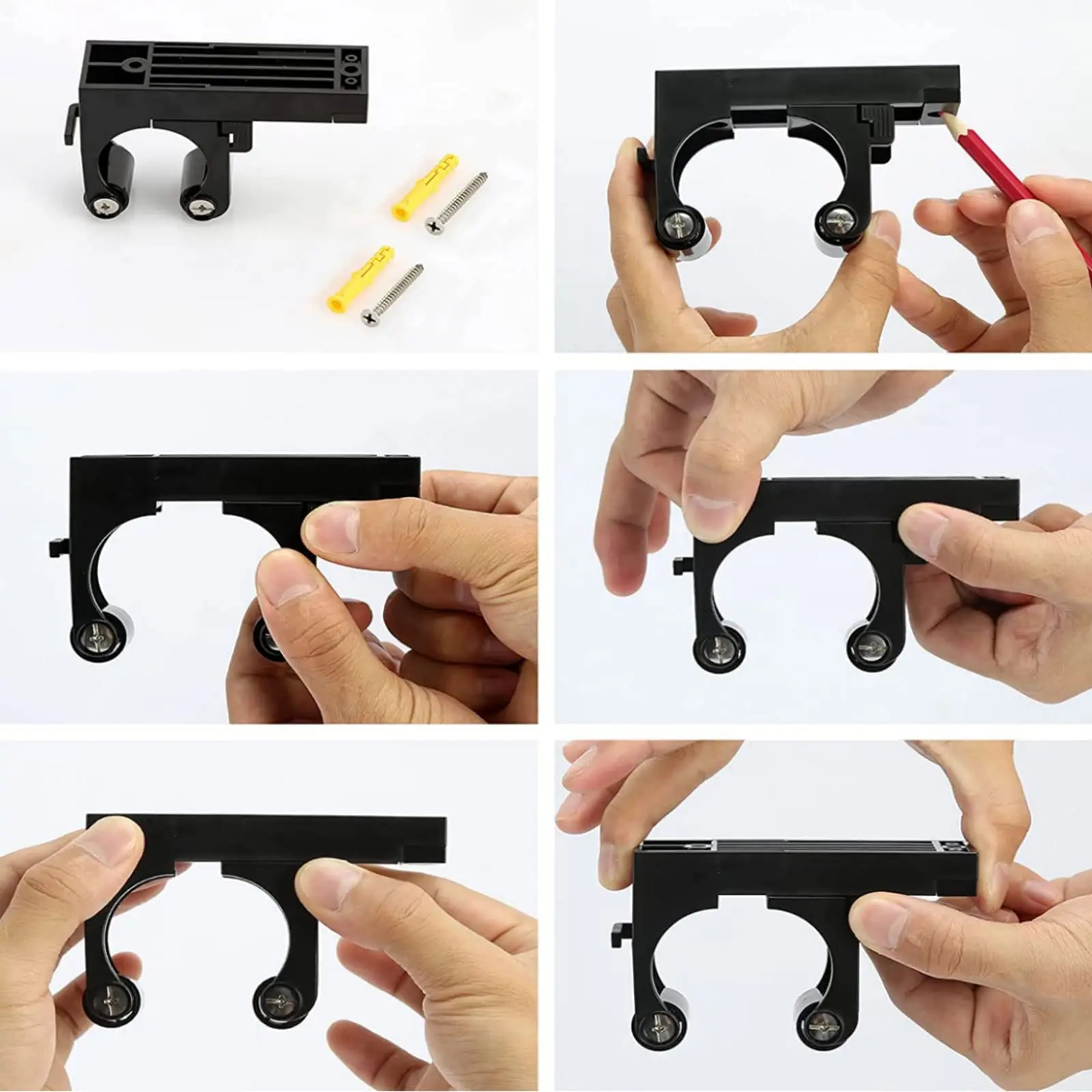 Universal Bicycle Wall Mount & Repair Stand with Adjustable Hook System