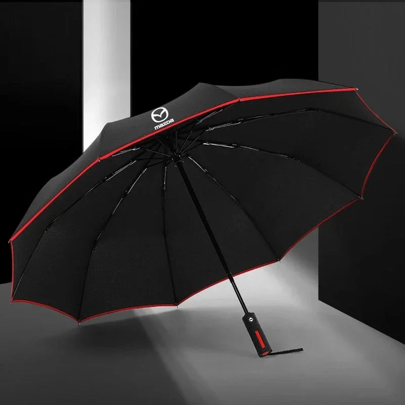 Mazda 2 3 5 6 SKYACTIV Axela Atenza CX30 CX5 CX8 CX9 MX5 RX8 RX7 Car Fully Automatic Reflective Sun Umbrella Folding Sunshade