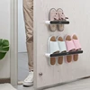 Ecoco Slipper Rack Bathroom Wall-mounted Slipper Organizer Home Bedroom Shoe Hanger Shoe Stand Bathroom Storage Shelf Save Space 3