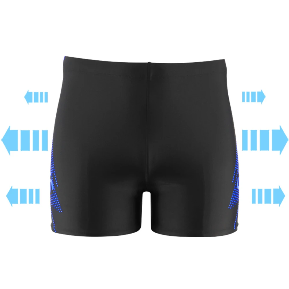 

Wim Boxer Trunks Swimming Trunks Men\\\\\\'s Swimming Trunks Beach Shorts Swim Boxer Trunks With Drawstring Lined Lake Blue