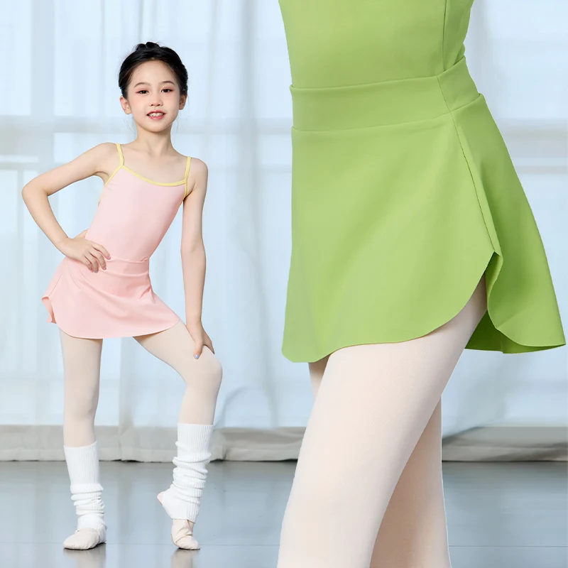 تنورة باليه سوداء للفتيات، تنورة رقص بخصر مطاطي للأطفال الصغار، تنورة باليه للأطفال، تنورة توتو بفتحة جانبية، تنورة قصيرة