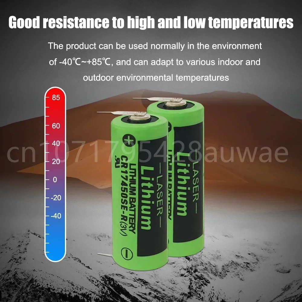 10PCS New CR17450SE-R (3V) CR17450 CR17450SE with Leg Instrumentation Equipment Industrial Control PLC Lithium Battery 4