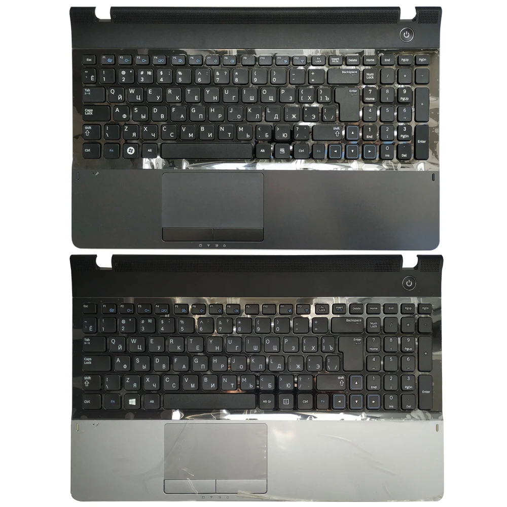 Teclado Russo com Palmrest Tampa Superior Touchpad Samsung 300e5a 300e5c 300e5z Np300e5a Np305e5c Np300e5x Np305e5a ru Novo