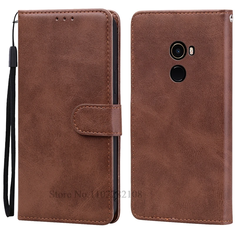 Leather Flip Wallet Phone Case with Book Cover Design