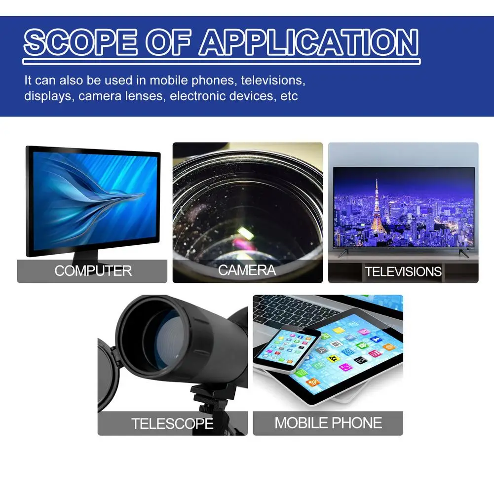 Universal Screen Cleaner Kit with Microfiber Cloth, 30ML
