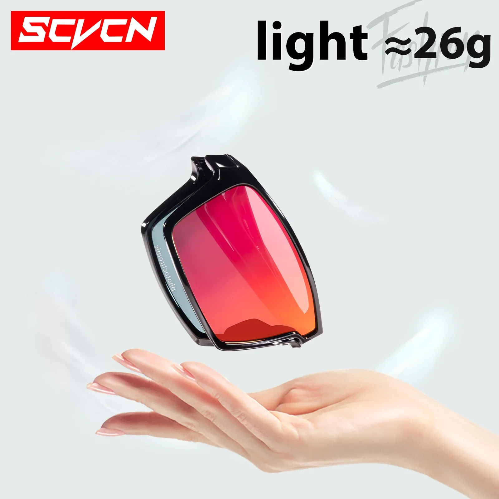SCVCN Portable Folding Hiking Eyewear Sunglasses for Men Photochromic Cycling Glasses Bike Women Sports Goggles MTB Racing UV400