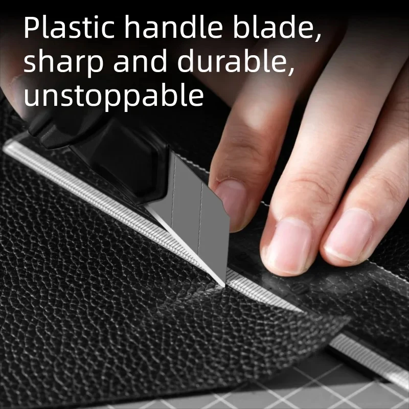 Deli Heavy Duty Utility Knife Sharp SK5 Carbon Steel Blades 9mm/18mm/Auto-Retractable Box Cutter for Cardboard Cartons