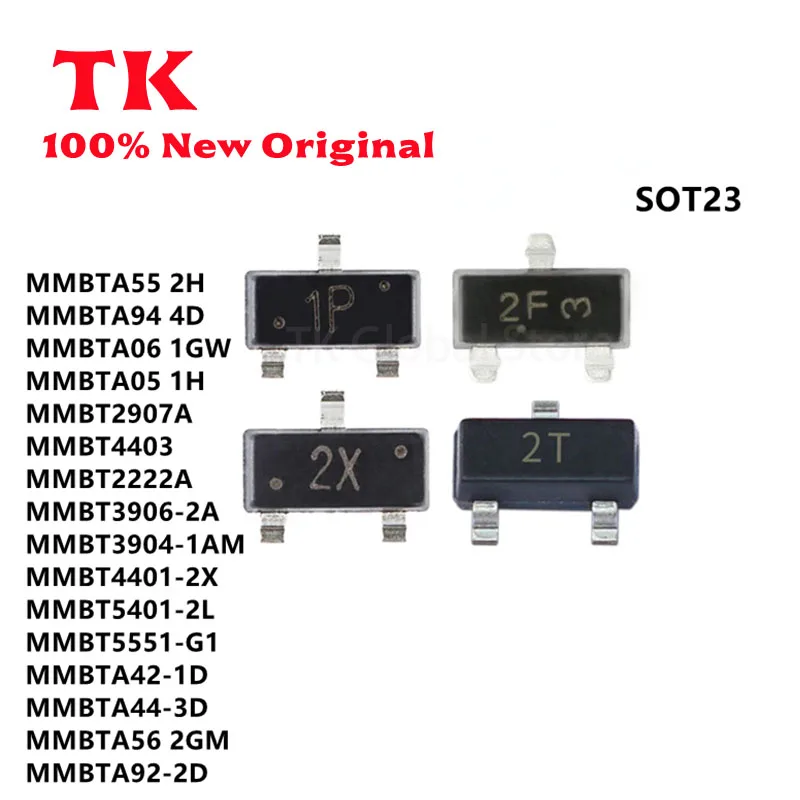 High-Quality Assorted Transistor Set (100 Pieces) - SOT23 Package, In Stock