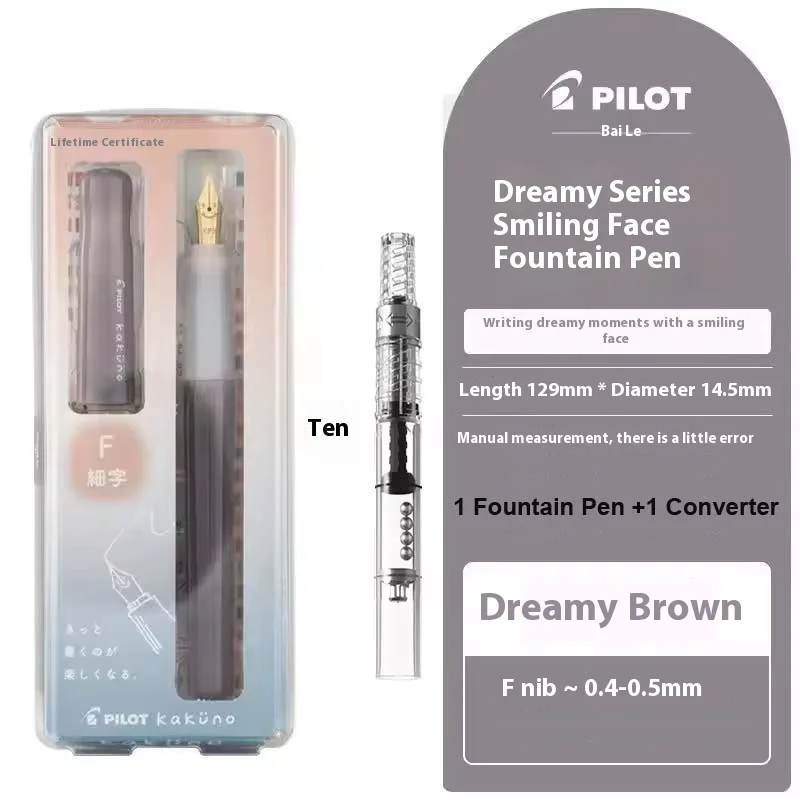 PILOT kakuno Fountain Pen,Multi-Colors Dreamy/Smile Family Series 0.4~0.7mm Nib