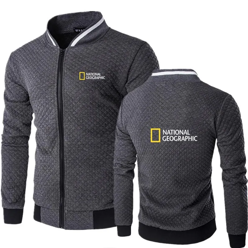National Geographic Jacket Men's Survey Explorer Top Fashion Outdoor Clothing Funny Cardigan Hoodie |