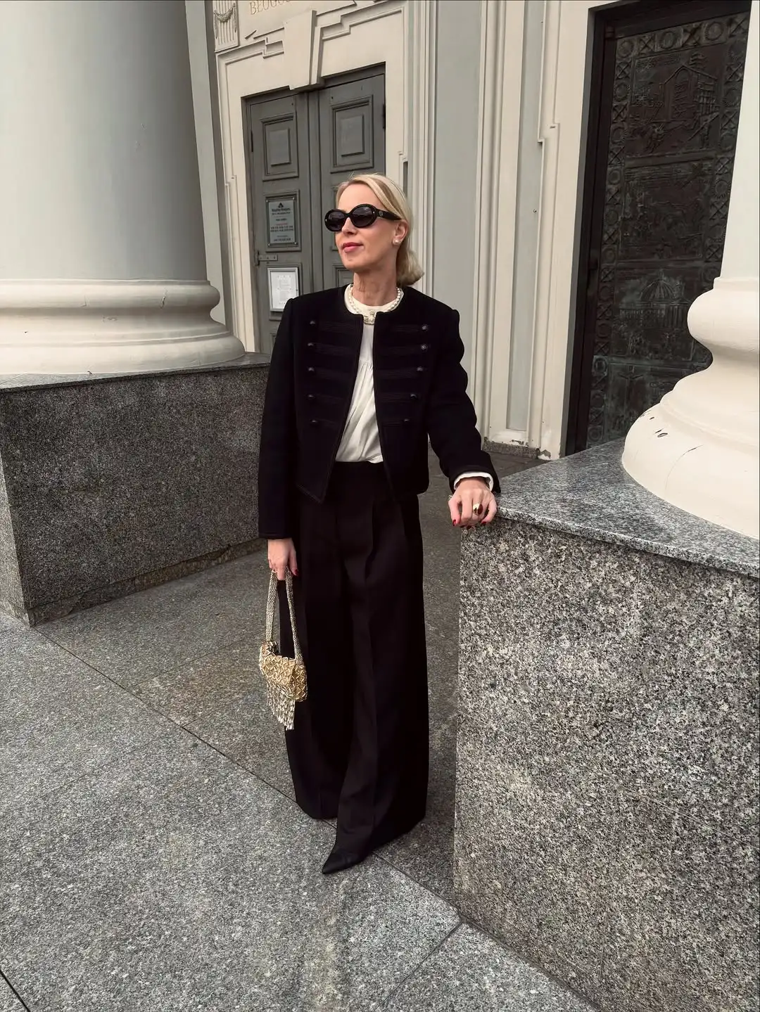 Chic Black Round Neck Napoleon Military Jacket Women Casual Full Sleeve Buttons Cropped Slim Coat 2026 Lady Daily Street Jackets 13 Se2b540fc615f457e9e31706296d42851a