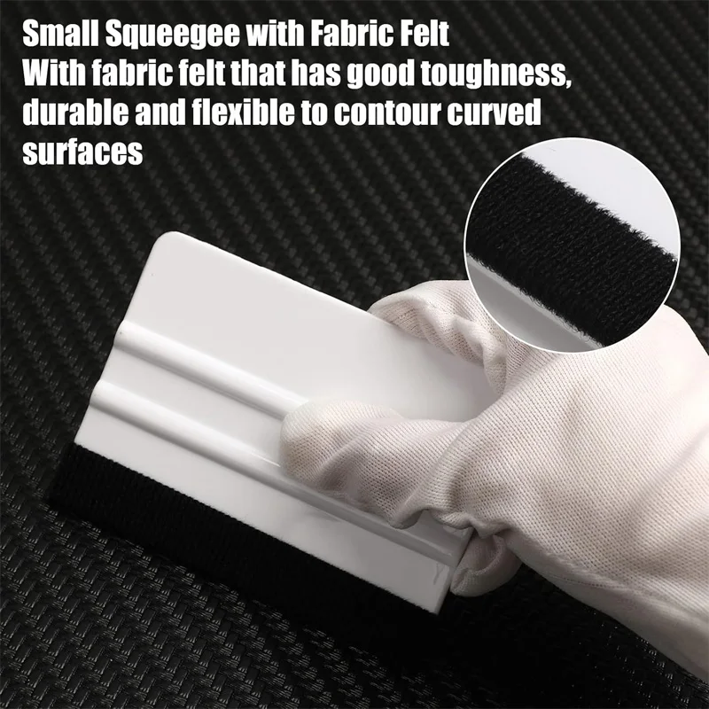 5/10/20pcs Car Vinyl Foil Squeegee 4 inch Felt Edge Vinyl Scraper Wrap Squeegee for Graphic Decal Film Wallpaper Applicator Tool