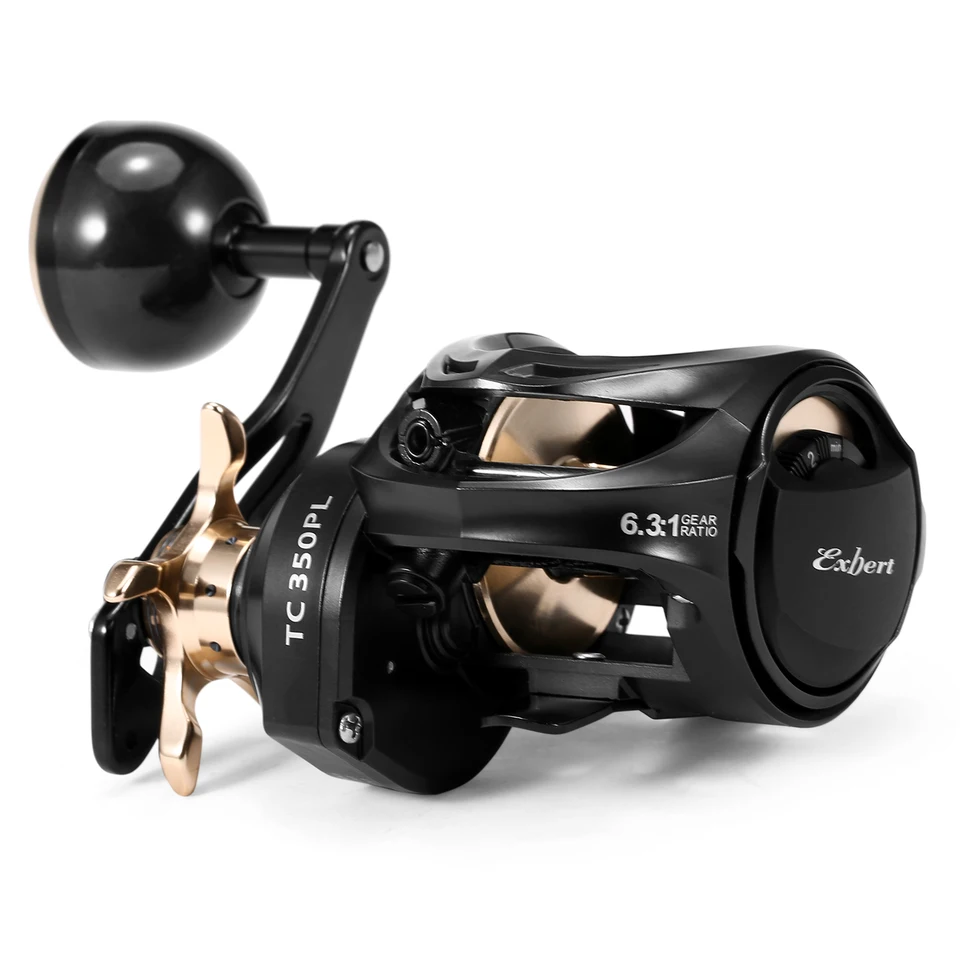 Mulinello Da Pesca Baitcaster Fishdrops - 9+1BB Bobina In Alluminio CNC, Rapporto 7.0:1, Freno Magnetico, Basso Profilo