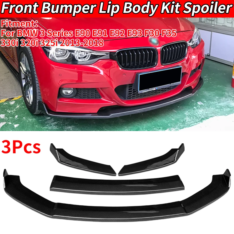 

For BMW Car 3 Series E90 E91 E92 E93 F30 F35 330i 320i 325i 2013-2018 Front Bumper Splitter Lip Body Kit Spoiler Diffuser ABS